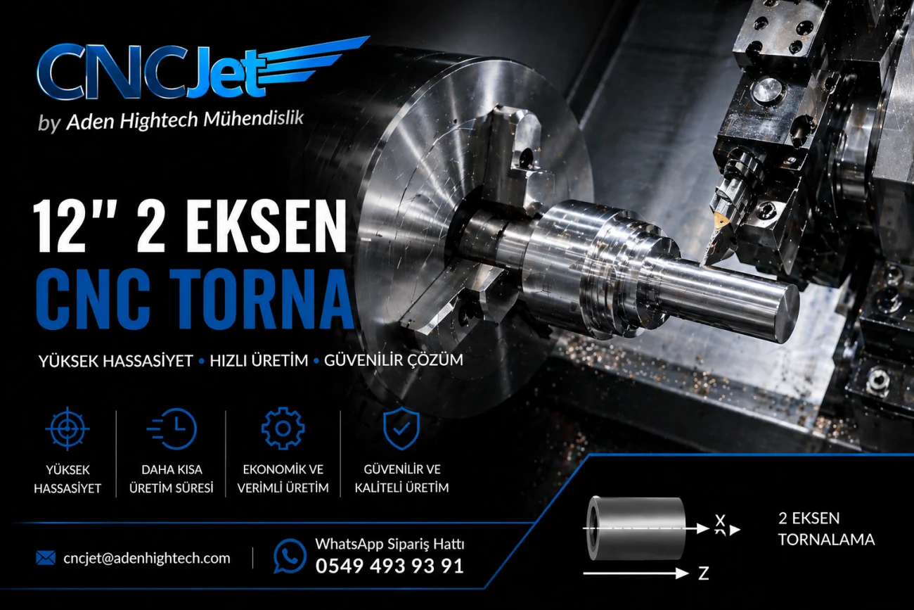 2 Eksen CNC Torna Hizmetleri