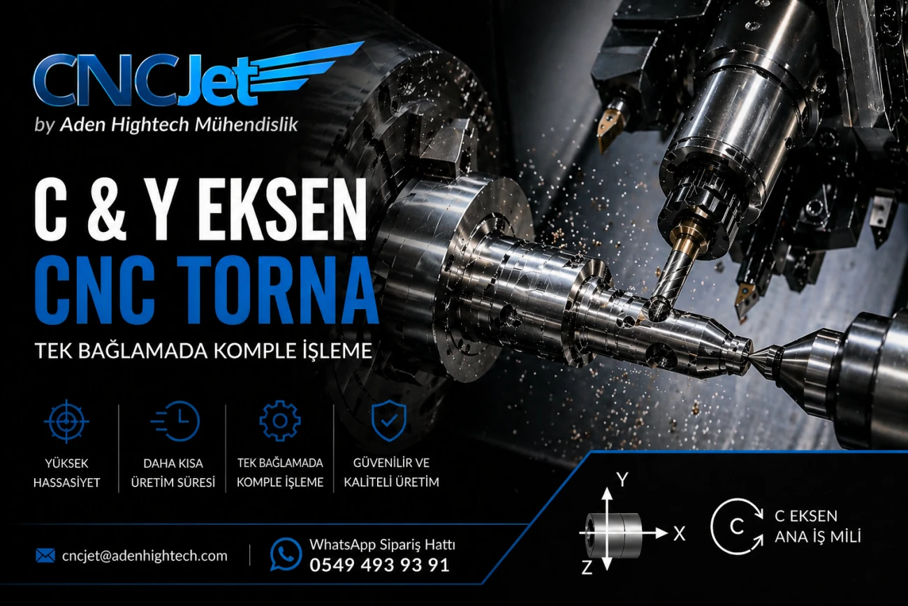 C ve Y Eksen CNC Torna Hizmetleri